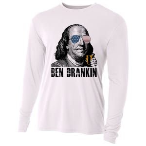 Ben Drankin 4th Of July Benjamin Franklin Cooling Performance Long Sleeve Crew