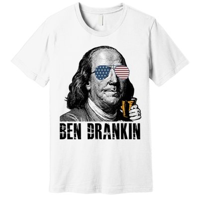 Ben Drankin 4th Of July Benjamin Franklin Premium T-Shirt