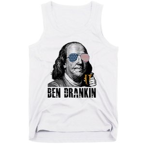 Ben Drankin 4th Of July Benjamin Franklin Tank Top