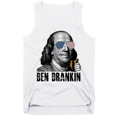 Ben Drankin 4th Of July Benjamin Franklin Tank Top