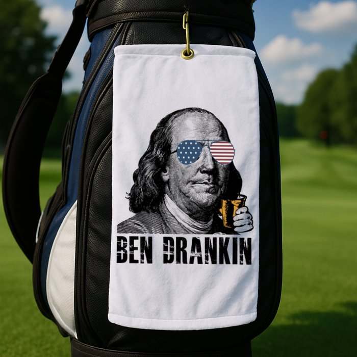 Ben Drankin 4th Of July Benjamin Franklin Golf Towel