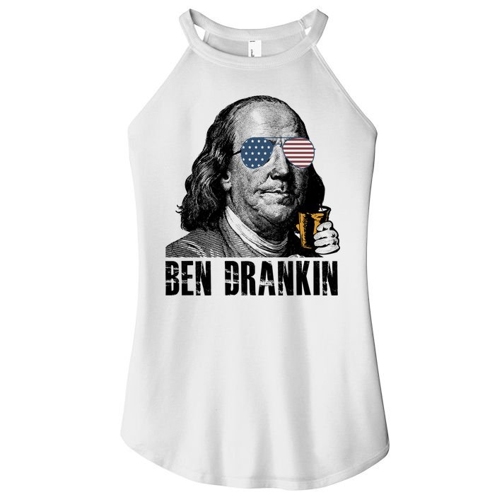 Ben Drankin 4th Of July Benjamin Franklin Women's Perfect Tri Rocker Tank
