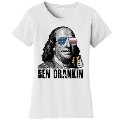 Ben Drankin 4th Of July Benjamin Franklin Women's T-Shirt