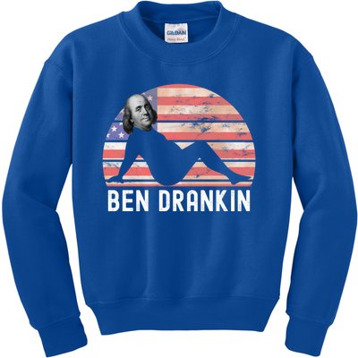 Ben Drankin 4th Of July Party Funny Ing Adult Joke Meaningful Gift Kids Sweatshirt