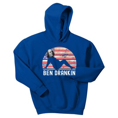 Ben Drankin 4th Of July Party Funny Ing Adult Joke Meaningful Gift Kids Hoodie