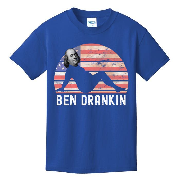 Ben Drankin 4th Of July Party Funny Ing Adult Joke Meaningful Gift Kids T-Shirt