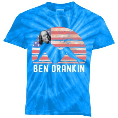 Ben Drankin 4th Of July Party Funny Ing Adult Joke Meaningful Gift Kids Tie-Dye T-Shirt