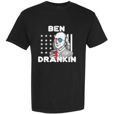 Ben Drankin 4th Of July Patriotic Funny Benjamin Franklin Gift Garment-Dyed Heavyweight T-Shirt