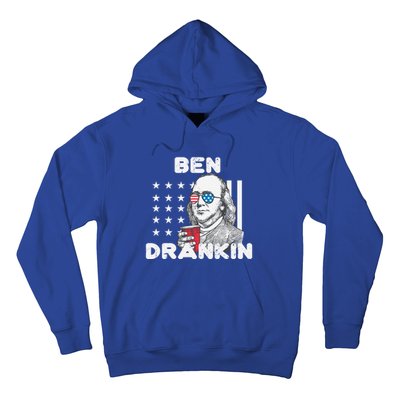 Ben Drankin 4th Of July Patriotic Funny Benjamin Franklin Gift Hoodie