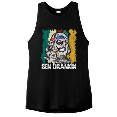 Ben Drankin 4th Of July Independence Day Gift Ladies PosiCharge Tri-Blend Wicking Tank