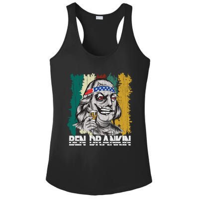 Ben Drankin 4th Of July Independence Day Gift Ladies PosiCharge Competitor Racerback Tank