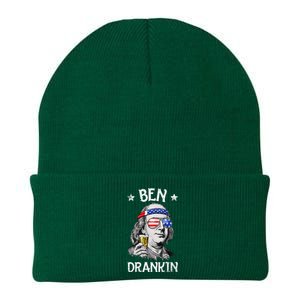 Ben Drankin 4th Of July Benjamin Franklin Usa Flag Knit Cap Winter Beanie