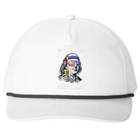 Ben Drankin 4th Of July Benjamin Franklin Usa Flag Snapback Five-Panel Rope Hat