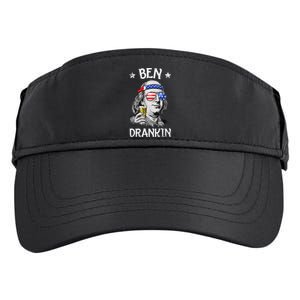 Ben Drankin 4th Of July Benjamin Franklin Usa Flag Adult Drive Performance Visor