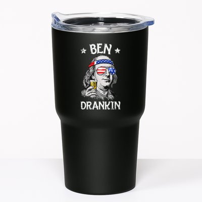 Ben Drankin 4th Of July Benjamin Franklin Usa Flag Tumbler