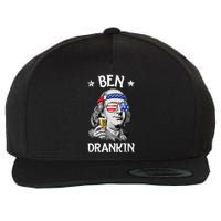 Ben Drankin 4th Of July Benjamin Franklin Usa Flag Wool Snapback Cap