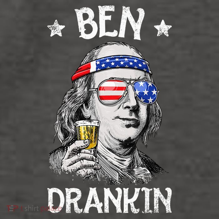 Ben Drankin 4th Of July Benjamin Franklin Usa Flag Vector Backpack