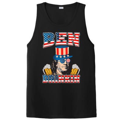 Ben Drankin 4th Of July Benjamin Franklin Usa Flag Gift PosiCharge Competitor Tank