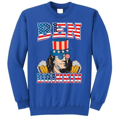 Ben Drankin 4th Of July Benjamin Franklin Usa Flag Gift Sweatshirt