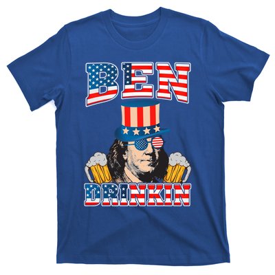 Ben Drankin 4th Of July Benjamin Franklin Usa Flag Gift T-Shirt