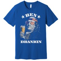 Ben Drankin 4th Of July Patriotic Us Flag Ben Drankin Cute Gift Premium T-Shirt