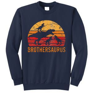 Brother Dinosaur 4 Funny Big Little Brothersaurus Gift Sweatshirt