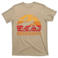 Brother Dinosaur 4 Funny Big Little Brothersaurus Gift T-Shirt