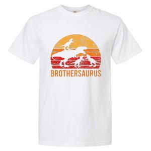 Brother Dinosaur 4 Funny Big Little Brothersaurus Gift Garment-Dyed Heavyweight T-Shirt