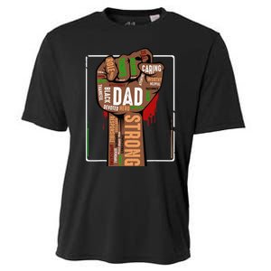 Black Dad African American Melanin Pride Black History Month Cooling Performance Crew T-Shirt