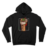 Black Dad African American Melanin Pride Black History Month Hoodie