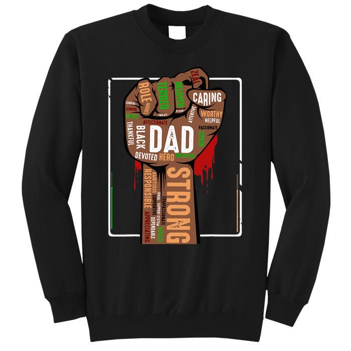 Black Dad African American Melanin Pride Black History Month Sweatshirt