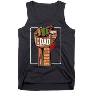 Black Dad African American Melanin Pride Black History Month Tank Top