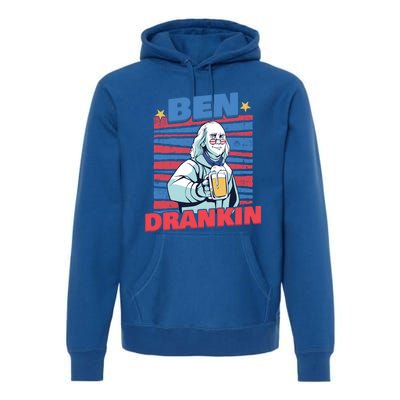 Ben Drankin American Veteran Independence Day Gift Premium Hoodie