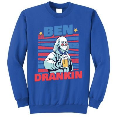 Ben Drankin American Veteran Independence Day Gift Tall Sweatshirt