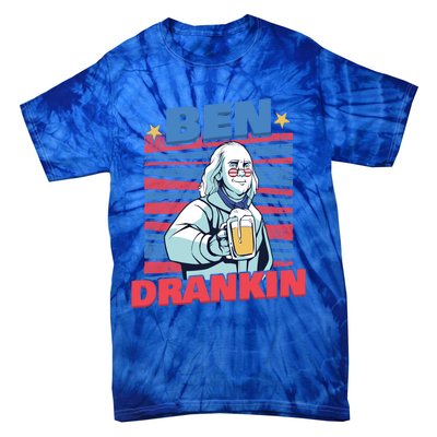 Ben Drankin American Veteran Independence Day Gift Tie-Dye T-Shirt