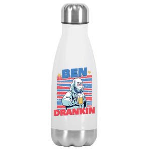 Ben Drankin American Veteran Independence Day Gift Stainless Steel Insulated Water Bottle