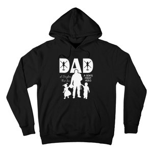 Blackhawk - Dad, A Daughter's First Love, A Son's First Hero Hoodie