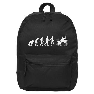 Best Drummer Art Drum Set Player Drumming 16 in Basic Backpack
