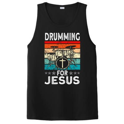 Best Drumming Art For Women Drummer Drum Drumming Jesus PosiCharge Competitor Tank