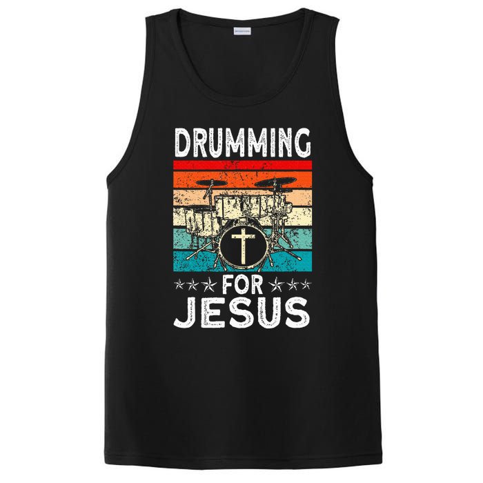 Best Drumming Art For Women Drummer Drum Drumming Jesus PosiCharge Competitor Tank