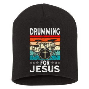 Best Drumming Art For Women Drummer Drum Drumming Jesus Short Acrylic Beanie