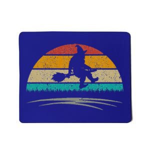 Bigfoot Drive A Stick Halloween Witch Broom Gifts Retro Mousepad