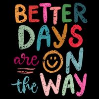 Better Days Are On The Way Smile Face Drawstring Bag