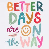 Better Days Are On The Way Smile Face Full-Length Apron With Pockets