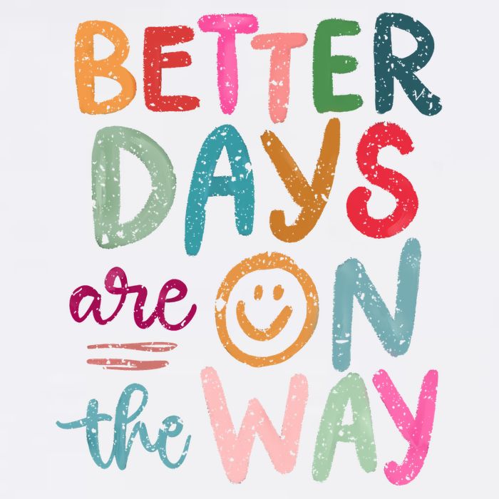Better Days Are On The Way Smile Face Full-Length Apron With Pockets
