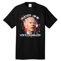 Biden Dazed And Very Confused Funny Anti Joe Biden Us Flag Tall T-Shirt