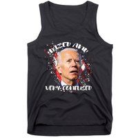 Biden Dazed And Very Confused Funny Anti Joe Biden Us Flag Tank Top