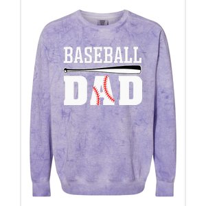 Baseball Dad Apparel Dad Baseball Colorblast Crewneck Sweatshirt