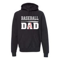 Baseball Dad Apparel Dad Baseball Premium Hoodie