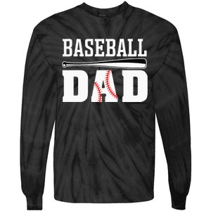 Baseball Dad Apparel Dad Baseball Tie-Dye Long Sleeve Shirt